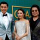 Ông Kevin Kwan (ảnh phải) có mặt tại buổi công chiếu phim tại Los Angeles (Mỹ) hôm 7/8 cùng diễn viên Henry Golding và Constance Wu. Ảnh: Reuters.