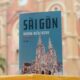 Sách Sài Gòn: Những biểu tượng, trên nền công trình lên bìa sách, Nhà thờ Đức Bà. Ảnh: Phanbook.
