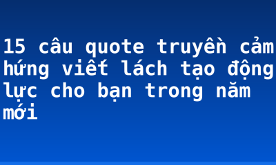 15 câu quote truyền cảm hứng viết lách tạo động lực cho bạn trong năm mới