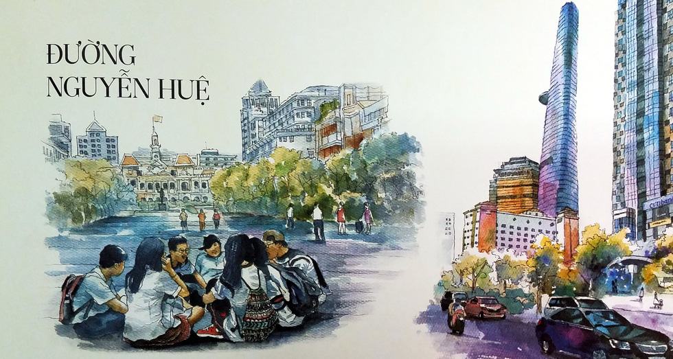 Dạo phố Sài Gòn qua tranh và ký họa của Phạm Công Tâm - Ảnh 7.