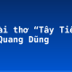 Về bài thơ “Tây Tiến” của Quang Dũng