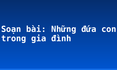 Soạn bài: Những đứa con trong gia đình