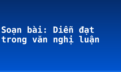 Soạn bài: Diễn đạt trong văn nghị luận