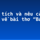 Phân tích và nêu cảm nghĩ về bài thơ “Bác ơi!”