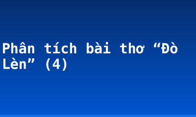 Phân tích bài thơ “Đò Lèn” (4)
