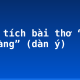 Phân tích bài thơ “Dọn về làng” (dàn ý)