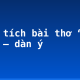 Phân tích bài thơ “Bác ơi!” – dàn ý