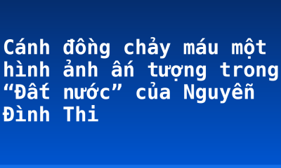 Cánh đồng chảy máu một hình ảnh ấn tượng trong “Đất nước” của Nguyễn Đình Thi
