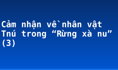 Cảm nhận về nhân vật Tnú trong “Rừng xà nu” (3)