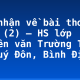 Cảm nhận về bài thơ “Đò Lèn” (2) – HS lớp chuyên văn Trường THPT Lê Quý Đôn, Bình Định