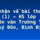 Cảm nhận về bài thơ “Đò Lèn” (1) – HS lớp chuyên văn Trường THPT Lê Quý Đôn, Bình Định