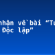 Cảm nhận về bài “Tuyên ngôn Độc lập”