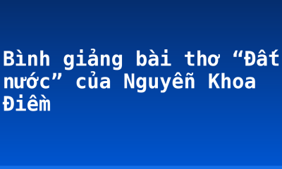 Bình giảng bài thơ “Đất nước” của Nguyễn Khoa Điềm