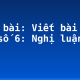 Soạn bài: Viết bài làm văn số 6: Nghị luận xã hội