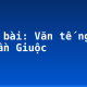 Soạn bài: Văn tế nghĩa sĩ Cần Giuộc