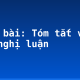 Soạn bài: Tóm tắt văn bản nghị luận