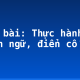 Soạn bài: Thực hành về thành ngữ, điển cố