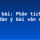 Soạn bài: Phân tích đề, lập dàn ý bài văn nghị luận