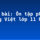 Soạn bài: Ôn tập phần tiếng Việt lớp 11 học kì 2