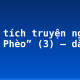 Phân tích truyện ngắn “Chí Phèo” (3) – dàn ý