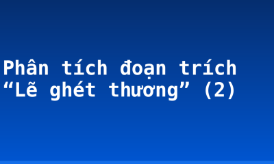 Phân tích đoạn trích “Lẽ ghét thương” (2)