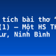 Phân tích bài thơ “Từ ấy” (1) – Một HS THPT Hoa Lư, Ninh Bình