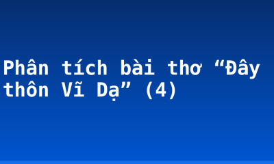Phân tích bài thơ “Đây thôn Vĩ Dạ” (4)