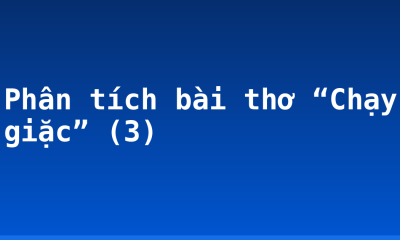 Phân tích bài thơ “Chạy giặc” (3)