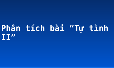 Phân tích bài “Tự tình II”