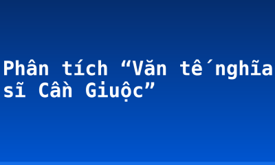 Phân tích “Văn tế nghĩa sĩ Cần Giuộc”