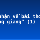 Cảm nhận về bài thơ “Tràng giang” (1)