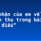 Cảm nhận của em về bức tranh thu trong bài thơ “Thu điếu”