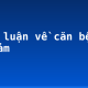 Bình luận về căn bệnh vô cảm