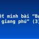 Thuyết minh bài “Bạch Đằng giang phú” (3)
