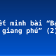 Thuyết minh bài “Bạch Đằng giang phú” (2)