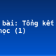 Soạn bài: Tổng kết phần văn học (1)
