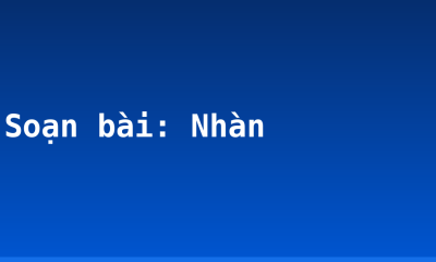 Soạn bài: Nhàn