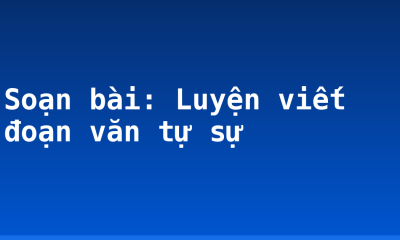 Soạn bài: Luyện viết đoạn văn tự sự