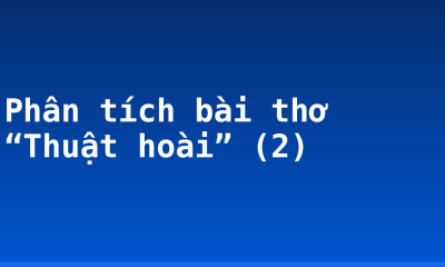 Phân tích bài thơ “Thuật hoài” (2)