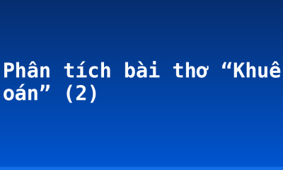 Phân tích bài thơ “Khuê oán” (2)