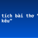 Phân tích bài thơ “Khe chim kêu”