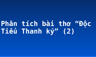 Phân tích bài thơ “Độc Tiểu Thanh ký” (2)