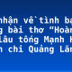Cảm nhận về tình bạn trong bài thơ “Hoàng Hạc lâu tống Mạnh Hạo Nhiên chi Quảng Lăng”