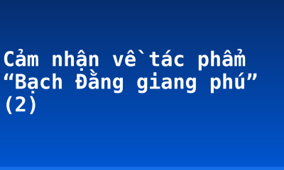 Cảm nhận về tác phẩm “Bạch Đằng giang phú” (2)