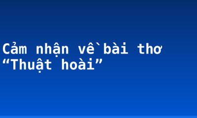 Cảm nhận về bài thơ “Thuật hoài”
