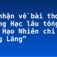 Cảm nhận về bài thơ “Hoàng Hạc lâu tống Mạnh Hạo Nhiên chi Quảng Lăng”