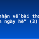 Cảm nhận về bài thơ “Cảnh ngày hè” (3)
