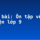 Soạn bài: Ôn tập về truyện lớp 9