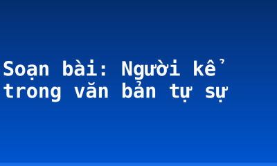 Soạn bài: Người kể trong văn bản tự sự