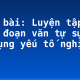 Soạn bài: Luyện tập viết đoạn văn tự sự có sử dụng yếu tố nghị luận